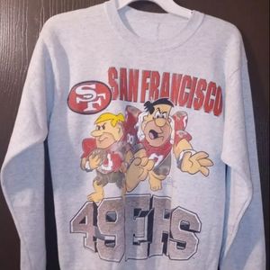 Vintage 90s 49ers Flintstone crewneck